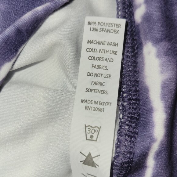 Scorpio Sol Vinyassa high waisted purple tie dye performance leggings XL - Picture 6 of 6